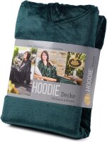 Hoodie-Decke mit Kapuze dunkelgrün